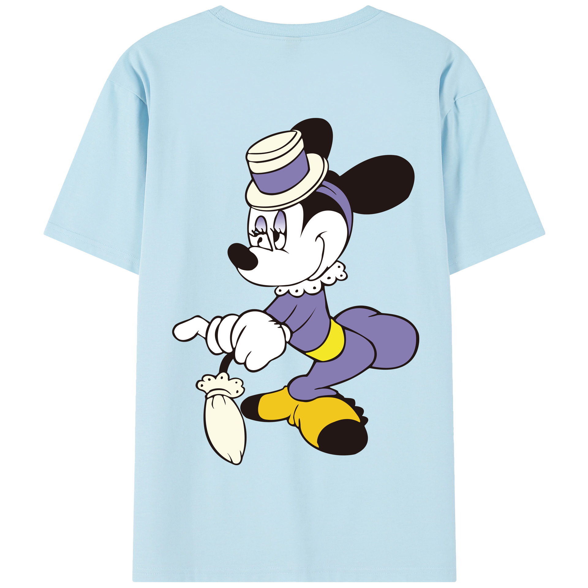 （画像用） ミッキーマウス Mickey Mouse 綿100％半袖Tシャツ（背面プリント）